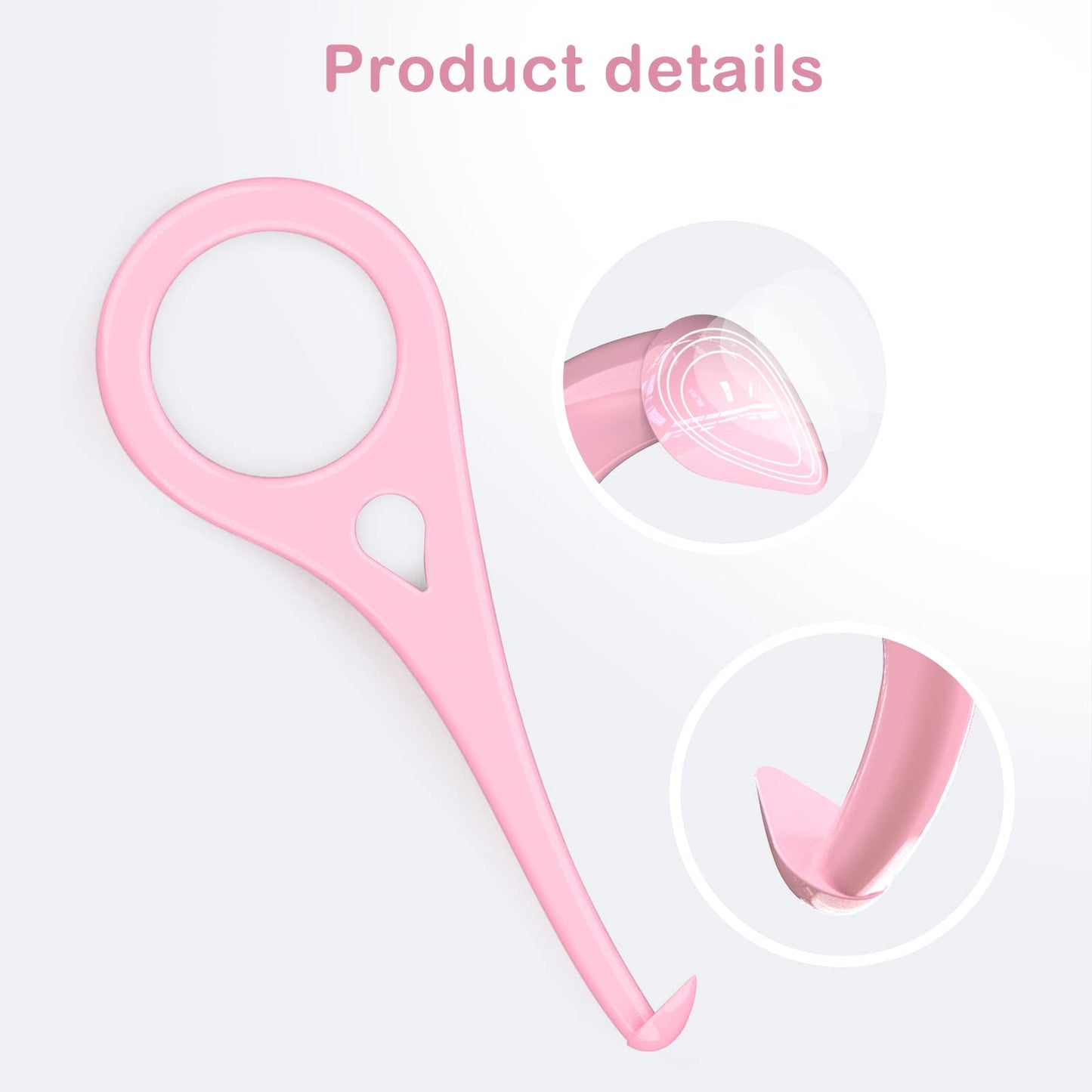 ARGOMAX - Aligner Removal Tool, 5 Invisible Braces Removal Tools, Retainer Remover Tool, Suitable for Removing Braces, Trays, Retainers, Dentures and Aligners(Pink).