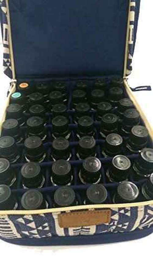 Always Nature Essential Oil Carrying Case - Hold up to 42 Bottles of 15ml Oils! (Blue Ocean, L)