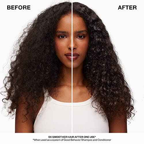 IGK GOOD BEHAVIOR Ultra Smooth Shampoo Liter | Frizz Control + Hydrates + Shine | Vegan + Cruelty Free | 33.8 Oz