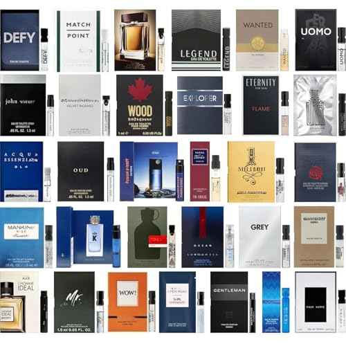 High End Random Selection Designer Fragrance Cologne Sampler Set for Men - (Pack of 5 Sample Vials)
