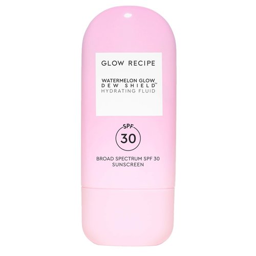 Glow Recipe Dew Shield Korean Face Sunscreen SPF 30 - Hydrating Moisturizer & Dewy, Lightweight Sunscreen - Formulated with Broad Spectrum UV Protection with No White Cast or Pilling (15ml)
