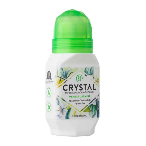 Crystal Mineral Deodorant Roll-On, Vanilla Jasmine, 2.25 oz (Pack of 4)