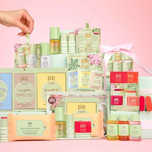 Pixi Beauty Glow Tonic + Hydrating Milky Mist Duo Ornament | Gift Set Contains Petite Sizes of Glow Tonic and Hydration Milky Mist in Holiday Ornament Box