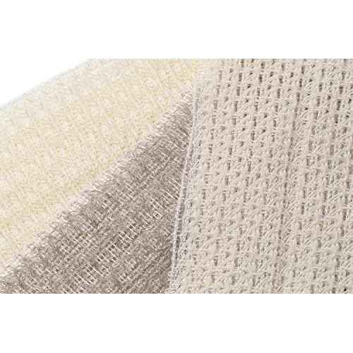 Exfoliating Washcloth [Made in Japan] Shower Back Scrubber, Natural Loofah