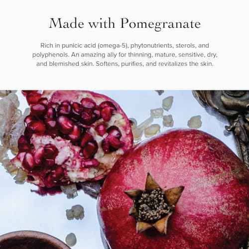 evanhealy Pomegranate Vitality Serum | Organic Sea Buckthorn Berry Oil with Rosehip Seed | Balance, Moisturize, & Nourish Facial Skin