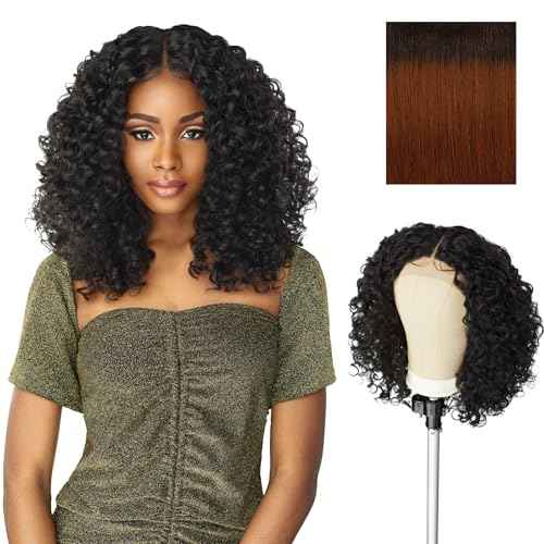 Sensationnel Butta Lace Wigs - Unit 5 Extra Wide 5 Inch Deep Parting Synthetic Preplucked Hairline Glueless Lacefront (T4/COPPER)