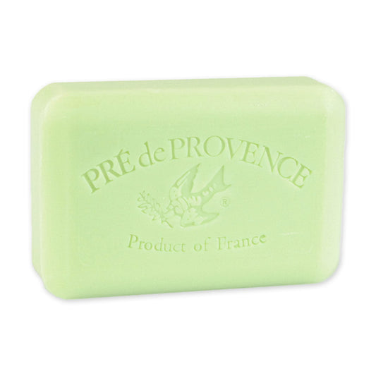 Pre de Provence Artisanal Soap Bar, Enriched with Organic Shea Butter, Natural French Skincare, Quad Milled for Rich Smooth Lather, Cucumber, 8.8 Ounce