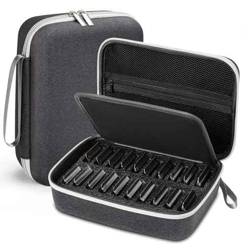 Noverlife Hair Clipper Guard Blades Holder Case, Barber Guard Storage Bag for 20 Metal Blades Hard Storage Travel Case