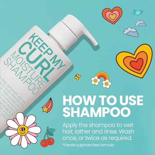 ELEVEN AUSTRALIA Keep My Curl Moisture Shampoo for Women & Men - Anti Frizz Shampoo for Curly, Wavy, or Coily Hair, Moisturizing Hair Care, Hydrating & Smoothing, Gentle Cleansing Formula