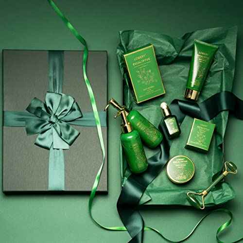 Christmas Gifts for Women & Men Who Have Everything, Eucalyptus Spa Gift Baskets for Mom, 16pc Bath Gift Set for Birthday Gifts for Women, Body Self Care Set for Pampering & Relaxation Basket