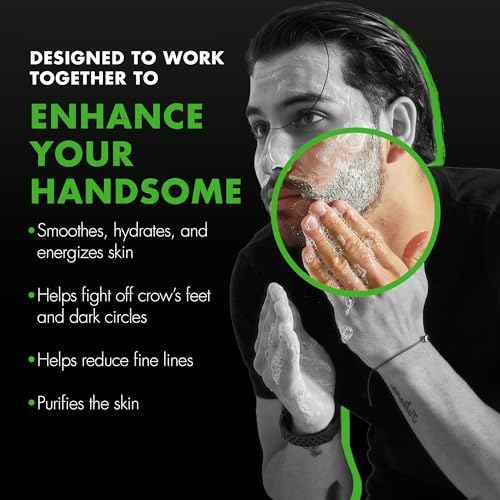 Tiege Hanley Skin Care Set for Men, Revitalization Routine, System Level 4, Face Wash, Scrub, Moisturizers, Eye Cream, Serum, & Clay Mask for Healthy, Hydrated Skin, Men¡¯s Skin Care, 7 Piece Kit