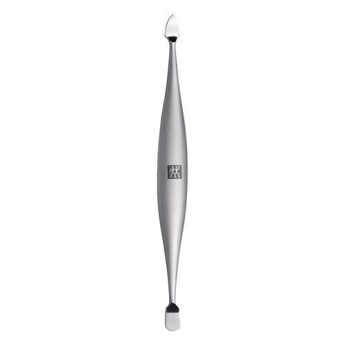 ZWILLING Cuticle Pusher (nail cleaner, double ended tool, suitable for natural and artificial nails), Premium, Silver, 5 inch