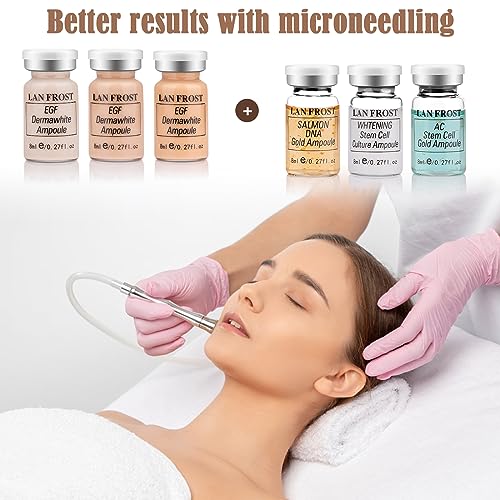 BB Facial Glow Starter Kit Hydration Serum Foundation Skincare Mix Kit 0.27oz Hydration Ampoule and Essence Foundation 12 Vials Glow Pigment Skincare Kit (Mix color)