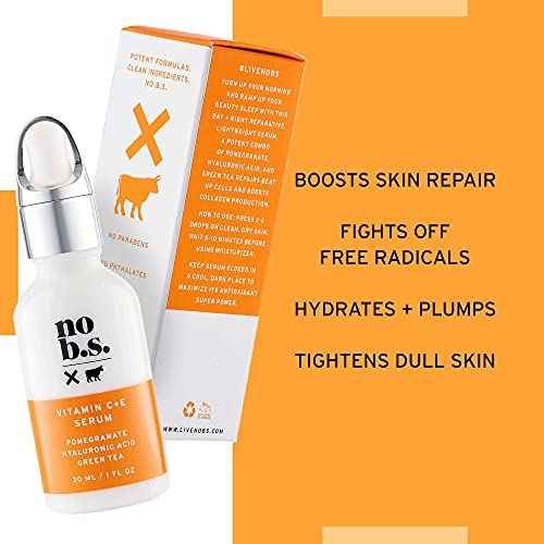 No Bad Stuff - Fresh + Smooth Duo - Vitamin C + E Serum & Retinol Night Cream, Boosts, Hydrates, and Reduces Wrinkles & Dark Spots (1 fl oz each)