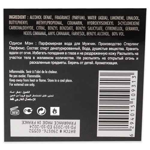 Armaf Odyssey Homme for Men Eau de Parfum Spray, 3.4 Ounce