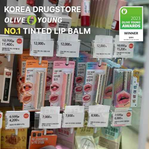 YNM Honey Lip Balm, Moisturizing Tinted Lip Balm, pH Color Changing, Infused with Manuka Honey and Squalane, Hydrating, Korean Skincare, Natural Finish, RAINBOW HONEY, 0.1 Fl Oz