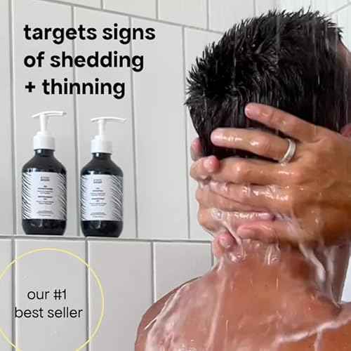 BONDIBOOST HG Anti-Thinning Shampoo for Women & Men [16.90 fl oz], Clinically Tested to Promote Fuller + Thicker-Looking Hair, Natural Mint Scent + Procapil, Redensyl & Rosemary Formula, Sulfate-Free