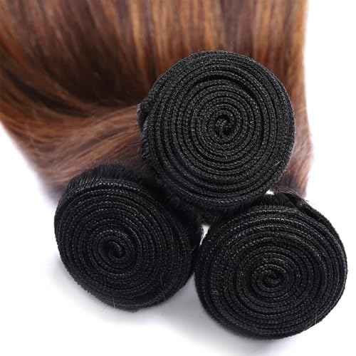 Freiuoke Highlight Bundles Human Hair 4/30 Straight Bundles Brazilian Unprocessed Virgin Hair 1 Bundle 26 Inch