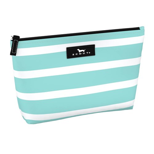 SCOUT Twiggy Pouch - Slim Water-Resistant Makeup Bag, Highly Packable, Wipes Clean, Zips Shut