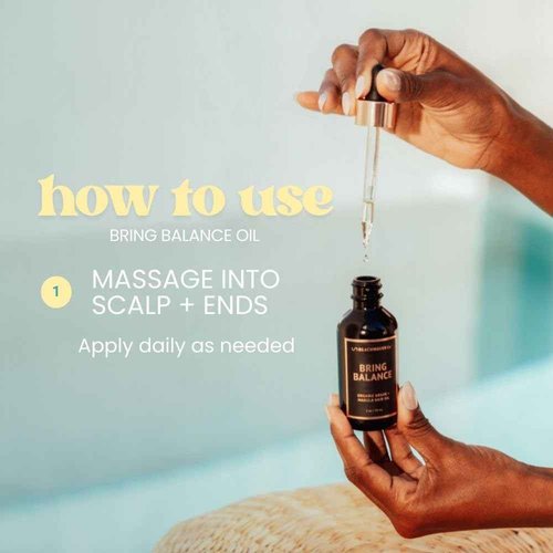 The Beachwaver Co. Bring Balance Organic Argan & Marula Hair Oil (2 Oz) | Vegan, Fragrance-Free Hair Oil Treatment | Only 5 Ingredients: Marula, Jojoba, Black Cumin, Sunflower & Argan Oils
