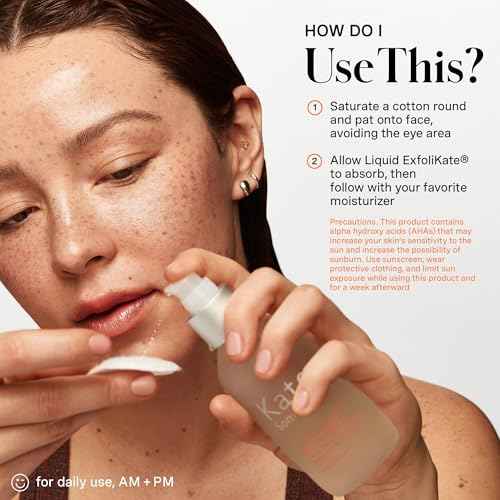 Kate Somerville Liquid ExfoliKate ? Triple Acid Resurfacing Treatment, Clinically Formulated AHA Overnight Facial Exfoliator, Smooths Skin and Minimizes Pores, 4 Fl Oz