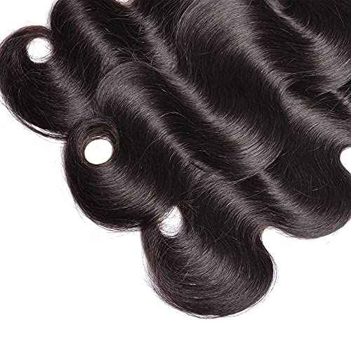 Human Hair Bundle 12 14 16 Inch Body Wave Bundles Unprocessed Brazilian Virgin Hair Extensions 3 Bundles Natural Black Color