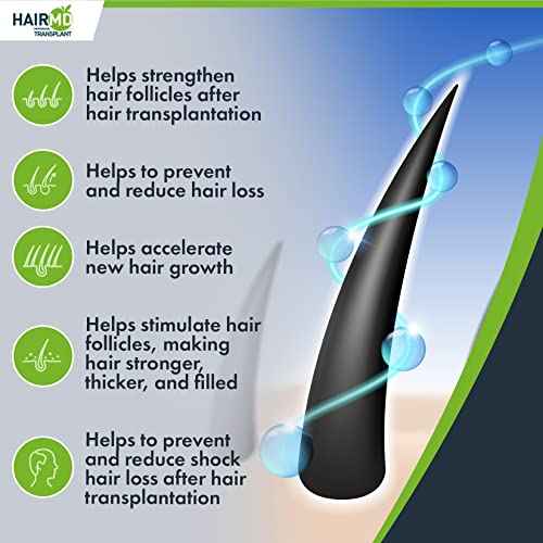 MD Plus Hair Growth Multivitamin Tablets (Biotin, Keratin & Saw Palmetto) - Designed for Hair Loss Treatment - Thickens Hair - Balances Diet to Help Block DHT