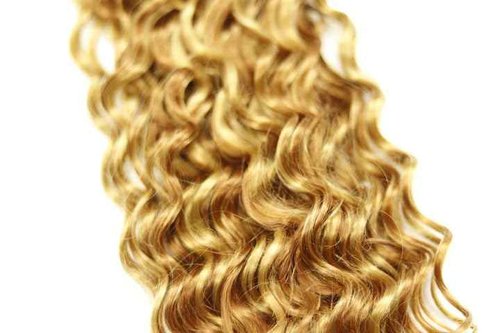 HuxoWax 27 Human Hair Bundles P27/30 Deep Wave Bundle Honey Blonde Bundle 22 24 26 Inch Brazilian Unprocessed Virgin Hair 3 Bundles