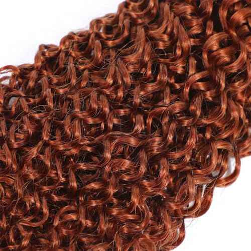 Reddish Brown Bundles Human Hair Water Wave Bundles #33 Copper Red 3 Bundles 30 32 34 Inch Brazilian Remy Auburn Brown Human Hair Extensions 300g Total Double Weft for Women
