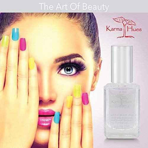 Karma Organic Natural Two in One Base Coat/Top Coat for Women- Non-Toxic Nail Treatment Vegan Cruelty-Free