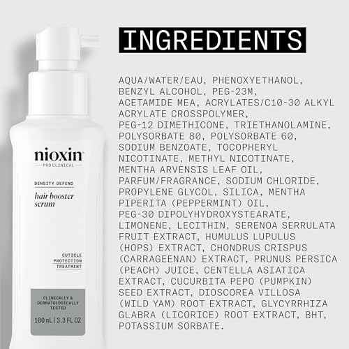 Nioxin Hair Booster Serum | Advanced Leave-In Hair Treatment| Strengthens and Conditions | 3.4 Fl oz.