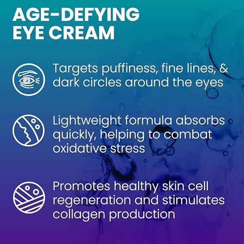 C60 Power Youth Renewal Eye Cream - Eye Cream for Wrinkles & Puffiness, Anti Aging Skin Care for Women & Men, With 99.99% Pure Sublimated C60, Copper Peptides, & High-Quality Ingredients - 1 fl oz