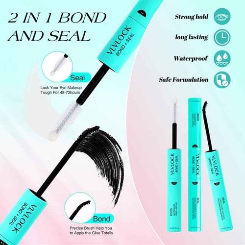 VLVLOCK Lash Clusters Kit Clear Band Natural Cluster Lashes with Bottom Lash Clusters 5-16MM Individual Lashes Wispy False Lashes with Lash Bond and Seal,Lash Tweezer DIY at Home(Ivy Kit)