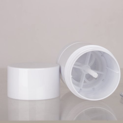 COSIDEA 6pcs White Round empty 75g / 2.5OZ deodorant containers Bottom Filling large twist up tubes for hair wax chapstick bottle