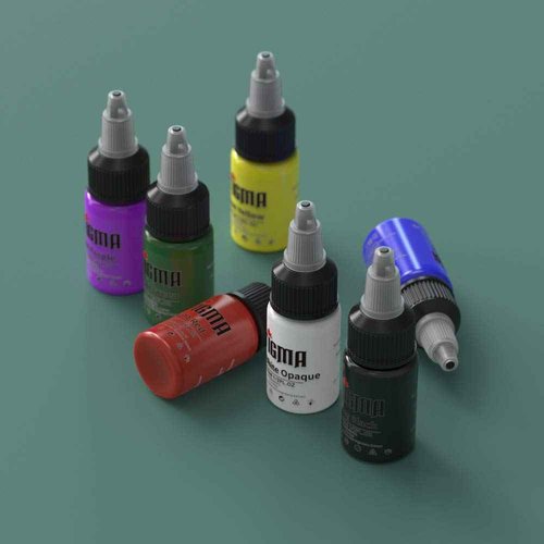 STIGMA Professional Tattoo Ink Color Set 7 Colors with 15 ml 1/2oz per Bottle Tattoo Ink Set for Tattoo Artist and Beginners Tattoo Supplies TI4003-15-7