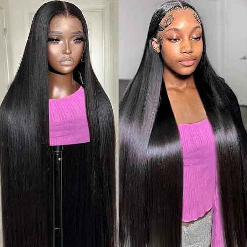 BELE 13x4 Lace Front Wigs Human Hair 22 Inch 200% Density Pre Plucked Brazilian Virgin Straight Skinlike Real Hd Lace Frontal Wigs Human Hair Glueless Straight Lace Front Wigs for Women