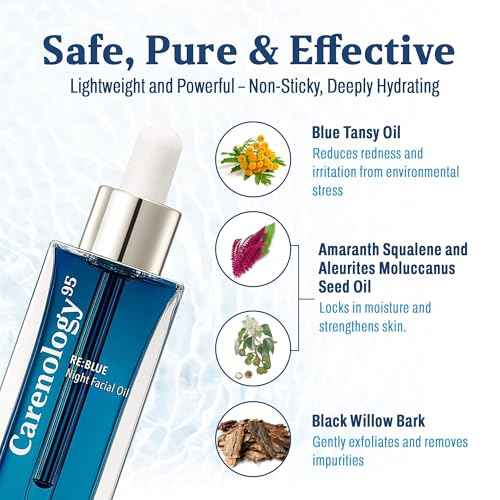 Carenology 95 - RE:BLUE Night Facial Oil 1.7 FL/OZ, 50ml