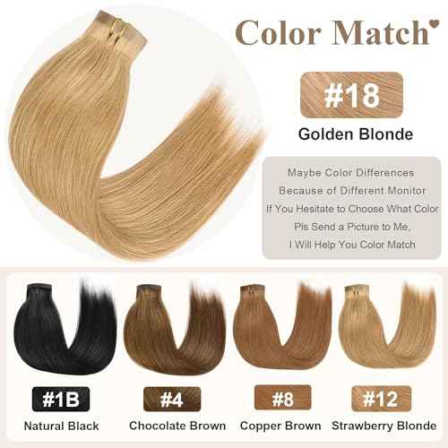 Seamless Clip in Hair Extensions 6pcs 120g, PU Real Human Hair Extensions Clip Ins Straight Dirty Blonde Hair for Women 24Inch, PU Clip-18# Dirty Blonde Straight, 6.0 Ounce