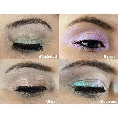 Concrete Minerals White MultiChrome Eyeshadow, Intense Color Shifting, Longer-Lasting With No Creasing, 100% Vegan and Cruelty Free, Handmade in USA, 6 Grams Loose Mineral Powder (Pixie Dust)