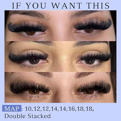 Fluff Lash Clusters 60D+80D Thick Eyelash Clusters D Curly Wispy Individual Lashes 10-18mm Cluster Eyelash?Extensions 280pcs False Eyelashes DIY Flat Lash Extension by TOOCHUNAG