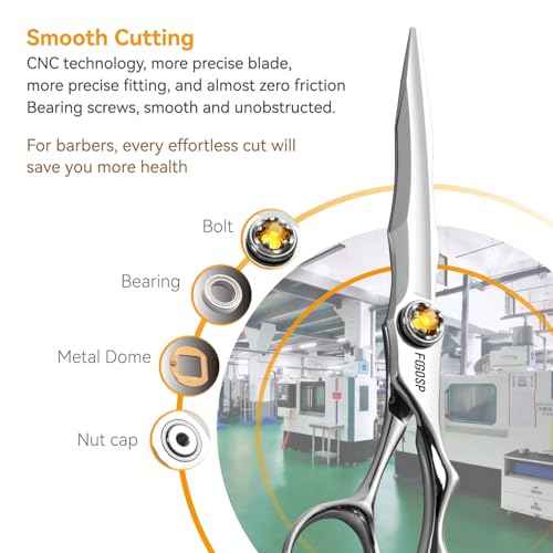 Professional Hair Scissors 6.5¡± Barber Scissors Japan VG10 Fine Cutting Blades Professional CNC Hair Shears Barber Scissor for Men and Women Haircut Shear Kit