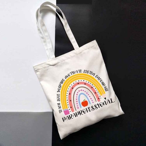 Paraprofessional Survival Kit Para Teacher Gift Paraprofessional Zipper Pouch Makeup Bag Paraeducator Appreciate Gift Teacher Aide Gift (Paraprofessional Tote)