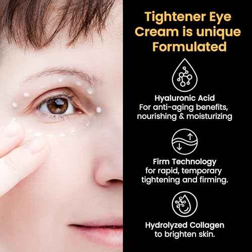 Temporary Instant Eye Tightener Cream: Instant Reduces Under-Eye Bags, Dark Circles Puffiness, Anti Aging Fine Lines, Firm Under Your Eyes