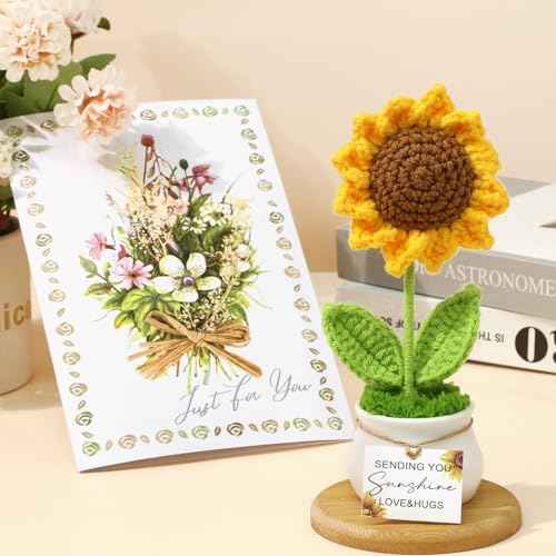 Get Well Soon Gift Baskets for Women, Self Care Gifts for Women Birthday, Spa Thinking of You Care Package Sending Sunshine Sunflower Gifts, After Surgery Sympathy Christmas Gift Ideas for Mom Friend
