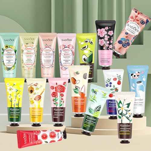 Hand Cream Gifts Set For Women, Teacher Appreciation Gifts, Bulk Hand Lotion for Dry Cracked Hand, Mini Travel Size Hand Cream, Christmas Birthday Mothers Day Gift for Teacher Nurse Coworker