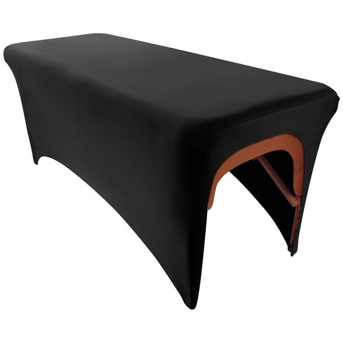 Elastic Lash Bed Cover Black Massage Table Cover Made of 90% Polyester and 10% Spandex, Spa Sheet Set for Lash Extension Bed or Massage Table