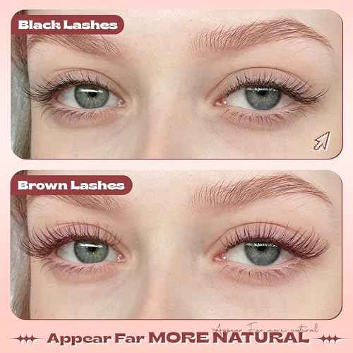 Brown Lash Clusters Wispy Natural Eyelash Clusters C Curl Cluster Eyelash Extensions Pesta?as Postizas Naturales 8-16mm Individual Lashes DIY Cluster Lashes at Home
