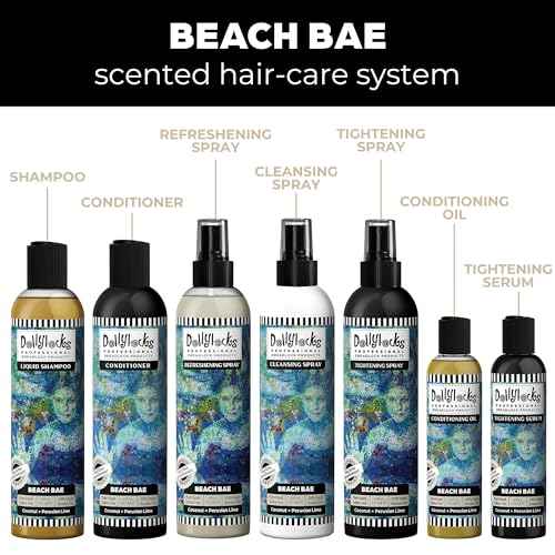 Dollylocks Refreshening Spray ? Residue-Free Dreadlock & Loc Moisturizer Spray, Plant Based Deodorizer & Conditioner for Dreads,Vegan & pH-Balanced (Beach Bae Scent, 8oz)