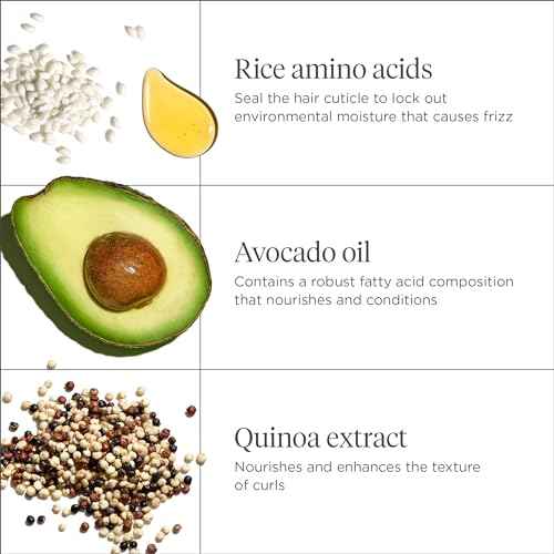 Briogeo Curl Charisma Rice Amino + Avocado Hydrating & Defining Mask, Hair Mask for Wavy, Curly, and Coily Hair, Deeply Nourishes and Defines Curl Pattern, Protein-Free, Vegan, Cruelty-Free