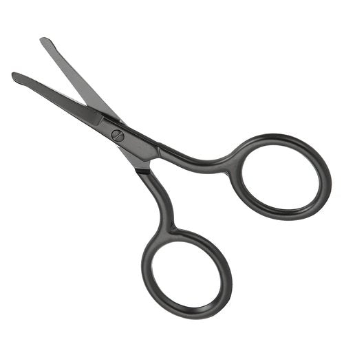 Nose Ear Scissors, Nose Hair Scissors Rounded Tip Moustache Beard Eyebrow Grooming Scissor Trimmer for Men